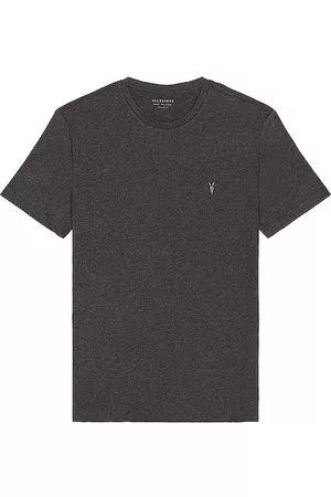 AllSaints Men Braces - Brace Tonic Crew in Charcoal.