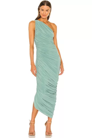 Norma Kamali Diana Gown in Mint.