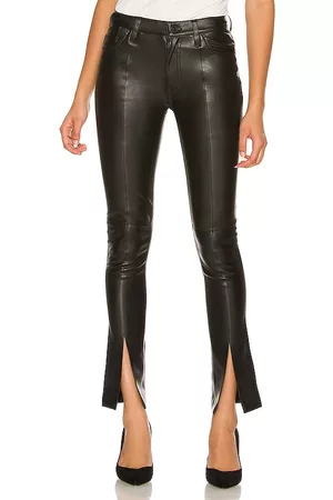 Hudson Barbara Faux Leather High Waist Straight Ankle in .