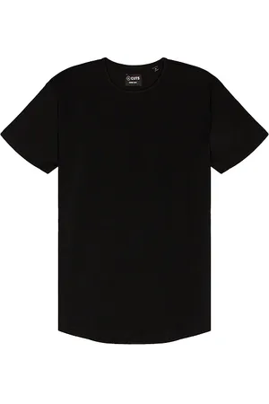 Cuts Crew Curve Hem T-Shirt in . - size L (also in M, S, XL/1X)