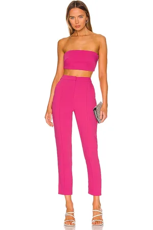 superdown Remy Bandeau Pant Set in Fuchsia. - size L (also in XXS)