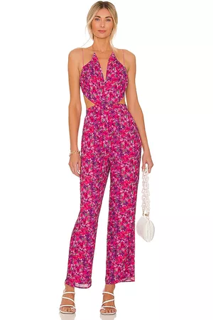 Lovers And Friends Makena Jumpsuit in Pink.