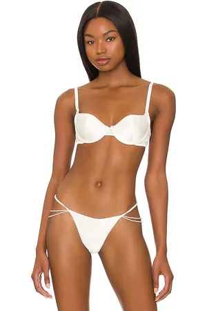 FLEUR DU MAL Satin Luxe Balconette Bra in . - size 32D (also in 36A, 36B, 36C, 36D)