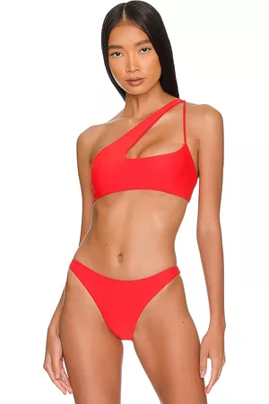 Mikoh Queensland 2 Bikini Top in Red.