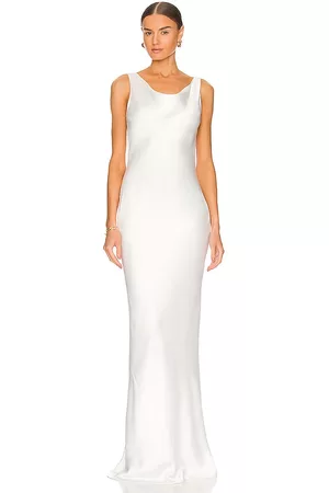 Norma Kamali Maria Gown in White.