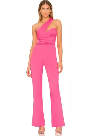 Lovers And Friends Liv Jumpsuit in Fuchsia.