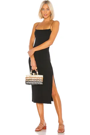 ENZA COSTA Strappy Side Slit Dress in . - size L (also in M, S, XS)