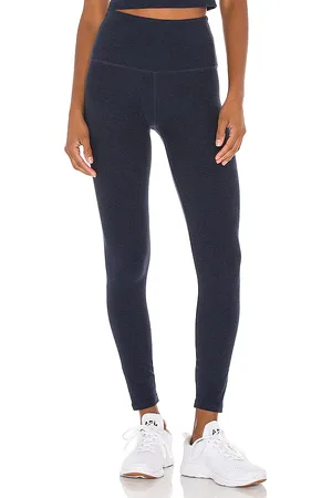 Beyond Yoga Spacedye Caught In The Midi High Waisted Legging in Navy. - size L (also in M, S, XL, XS)