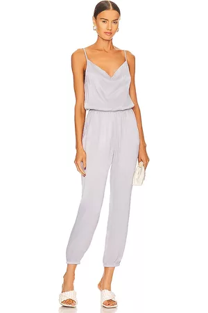 Bobi Sleek Textured Jumpsuit in Baby .