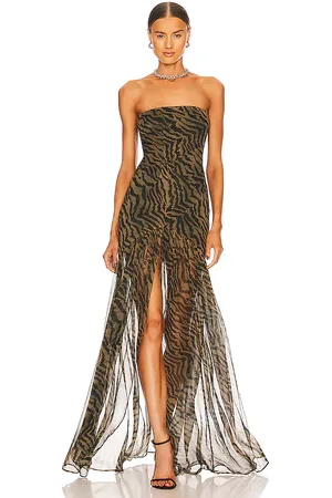 Retrofete Nicole Dress in Brown. - size L (also in XL, XS)