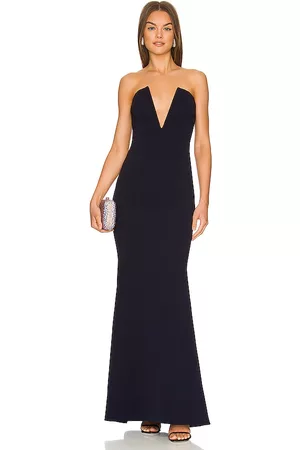 Katie May Women Evening dresses - X REVOLVE Crush Gown in Navy.