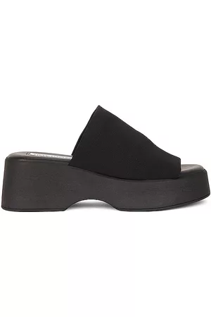 Steve Madden Women Slide Sandals - Slinky Slide in Black.