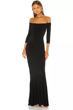 Norma Kamali Off the Shoulder Fishtail Gown in .
