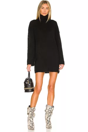 L'Academie Sable Sweater Dress in Black.