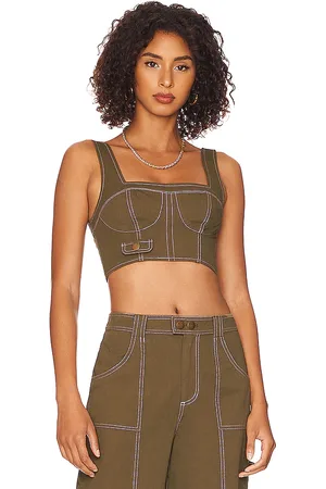 lpa cropped peasant top