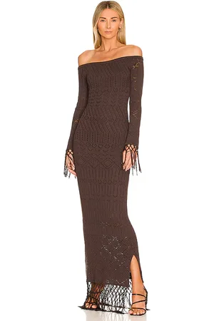 House of Harlow X REVOLVE Rose Dress in Brown. - size L (also in M, S, XL, XS, XXS)