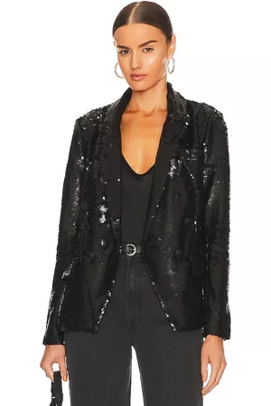 L'Agence Kenzie Double Breasted Blazer in Black.