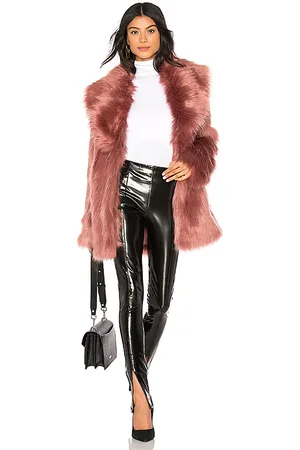 Unreal Fur Premium Rose Faux Fur Jacket in Rose. - size M (also in S)