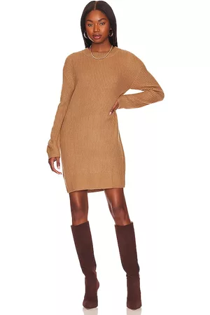 Stitches & Stripes Lana Sweater Dress in Brown.