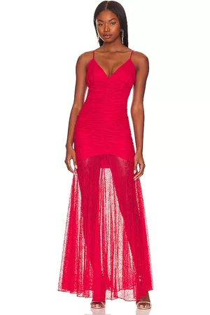 Lovers And Friends Sierra Gown in Red.