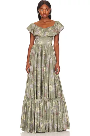 Selkie Women Maxi Dresses - The Romance Novel Dress in Green.