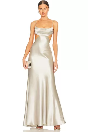 Sau Lee X REVOLVE Paula Gown in Metallic Silver.