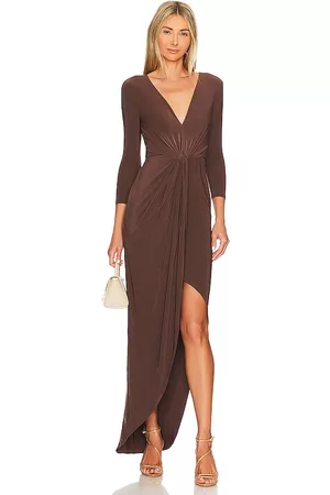 Lovers And Friends Women Long Sleeve Maxi Dresses - Sundance Maxi in Brown.