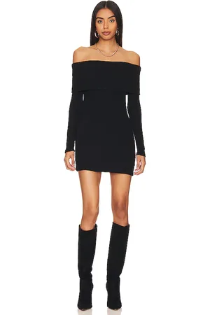 ENZA COSTA Off-shoulder Sweater Mini Dress in . - size L (also in M, S, XS)