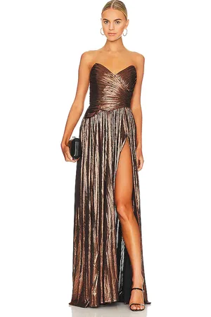 Retrofete Waldorf Dress in Metallic Bronze. - size S (also in XS, XXS)
