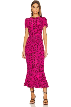Rhode Women Midi Dresses - Lulani Dress in Pink.