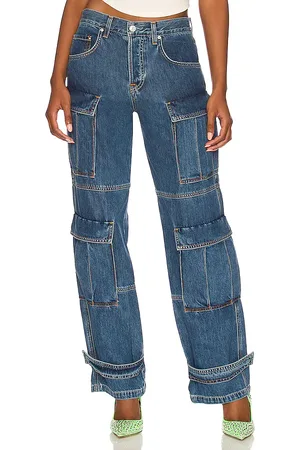 GRLFRND Lex Cargo in Denim-Dark. - size 25 (also in 26, 27, 32)