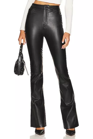 7 for all Mankind Super Stretch Vegan Leather Skinny Boot in Black.