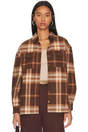 SPELL Basecamp Flannel in Brown.