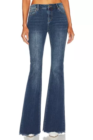 Retrofete Laurel Bootcut Pant in Blue.