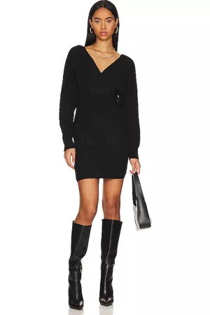 Steve Madden Women Casual Dresses - Reade Sweater Dress in Black.