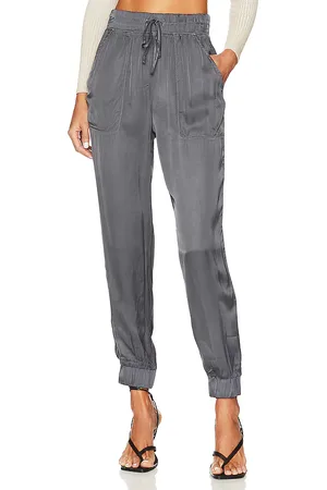 Bella Dahl High Waist Jogger in Charcoal. - size L (also in S, XS)