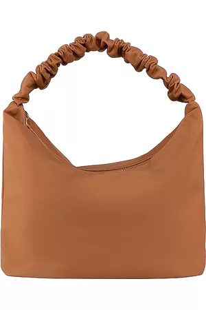 Stoney Clover Lane Scrunch Handle Bag in Tan.