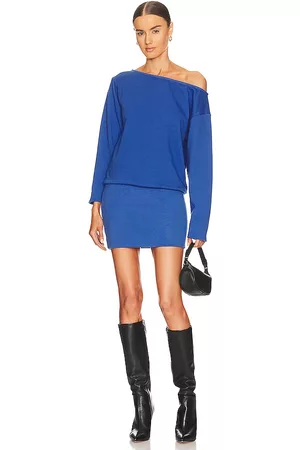 Lovers And Friends Madison Sweatshirt Dress in Navy.
