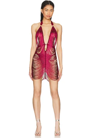 Thistle and Spire Fringe Benefits Slip in Red. - size M/L (also in XL/1X, XS/S)