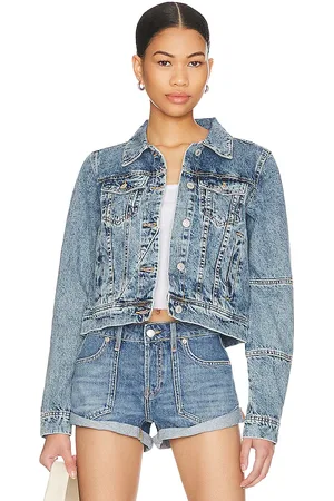 Free People X We The Free Rumors Denim Jacket in Denim-Medium. - size S (also in XS)