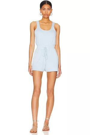 Lovers And Friends Kelsey Romper in Baby Blue.