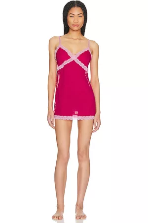 Privacy Please Crystal Slip Dress in Pink.