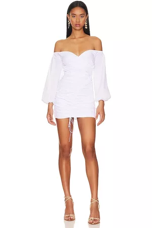 MORE TO COME Women Strapless Dresses - Abril Off Shoulder Dress in White.