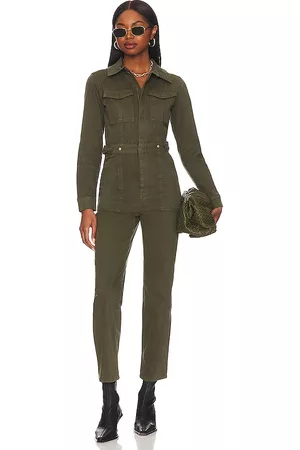 GOOD AMERICAN Fit For Success Jumpsuit in Army.