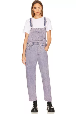 Free People Ziggy Denim Overall in Lavender.
