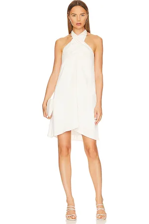 Bobi Black High Neck Halter Mini Dress in . - size M (also in S, XS)