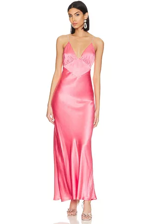 Bardot Capri Diamonte Slip Dress in Pink.