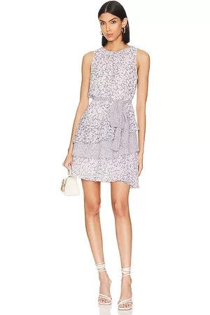 1. STATE Sleeveless Ruffle Dress in Lavender.