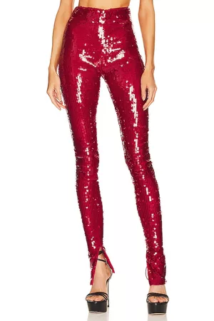 LAQUAN SMITH Stretch Legging in Red.