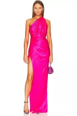 The Sei X REVOLVE Asymmetrical Drape Gown in Fuchsia.